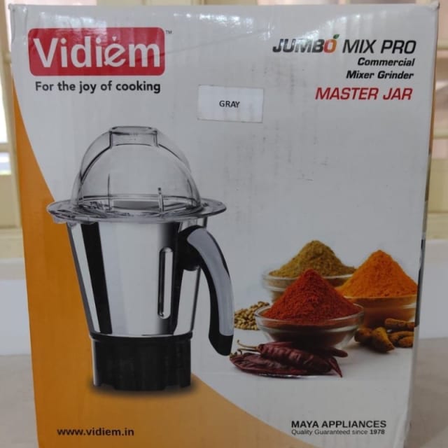 Jar Assly SS 1.5 LTR Taper Jumbo Mix P
