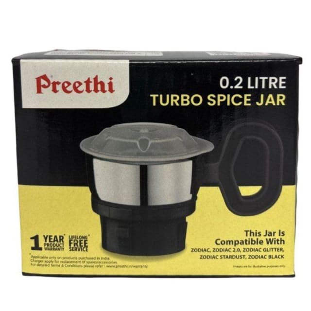 0.2 L Turbo Mini Spice Jar (Black)